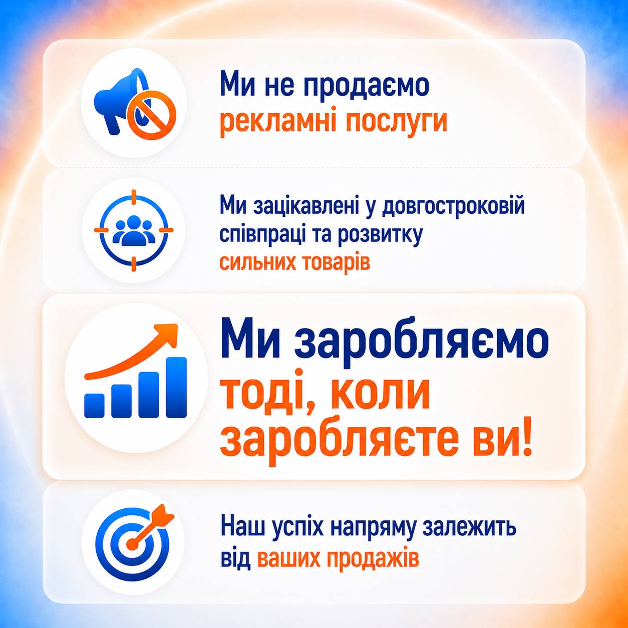 Досвід у понад 50 нішах